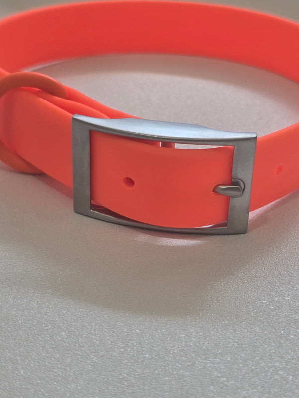PVC collar for large dogs, durable and stylish pet accessory.